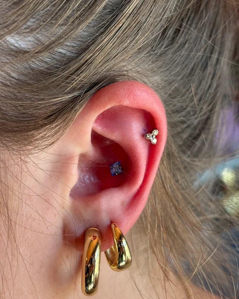 Lobe and flat ear piercings Lobe and flat ear piercings