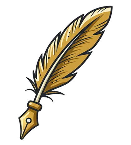 Quill icon to symbolize exceptional artistry